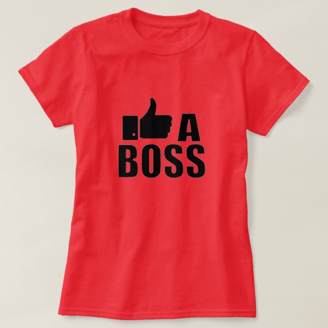 Como una camiseta de jefe (Diseño del anverso)