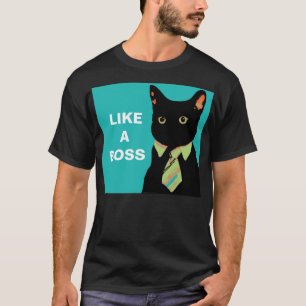 Como una camiseta del gato de los asuntos