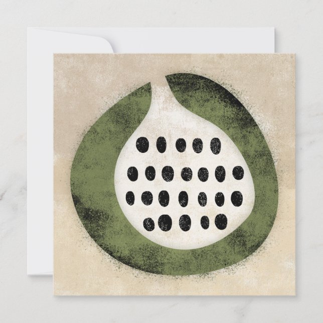 Como Una Fig O Una Tarjeta De Saludo Kiwi (Anverso)
