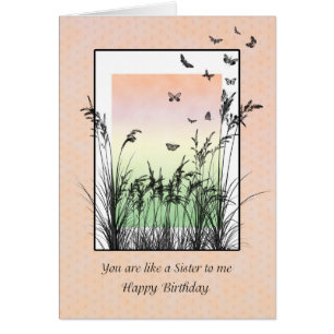 como una hermana para mí, cumpleaños con mariposas