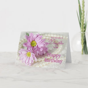 Como una hija, una tarjeta de cumpleaños con maric