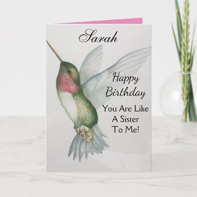 Como una tarjeta de felicitación de cumpleaños Hum (Anverso)