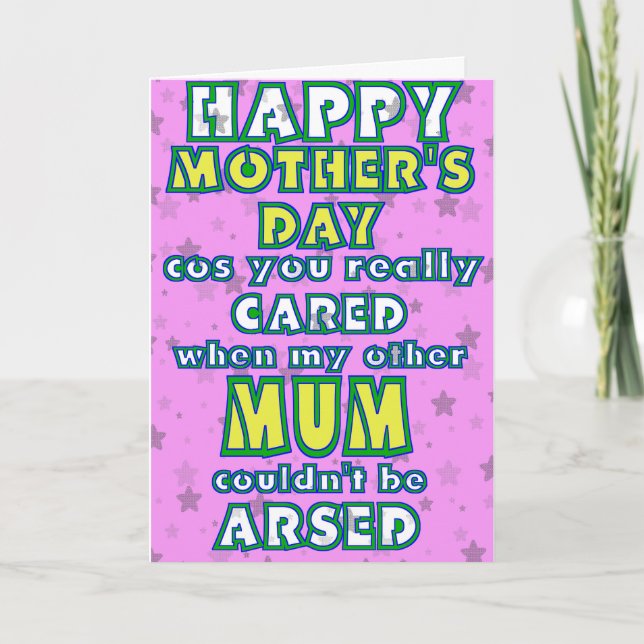 Como una tarjeta del día de la Mamá de la madre (Anverso)