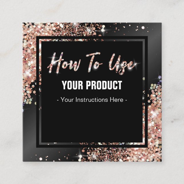 Cómo Usar Tarjeta De Instrucción De Oro Rosa Brill (Anverso)