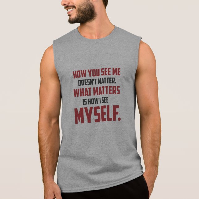 "Cómo usted me ve" citar las camisetas sin mangas (Anverso)