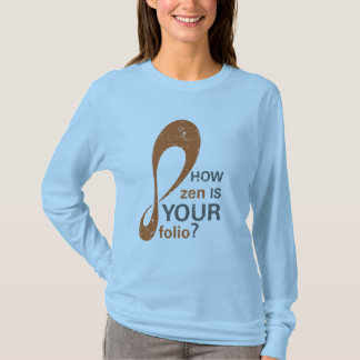 ¿Cómo zen? Camisa para mujer de la manga larga
