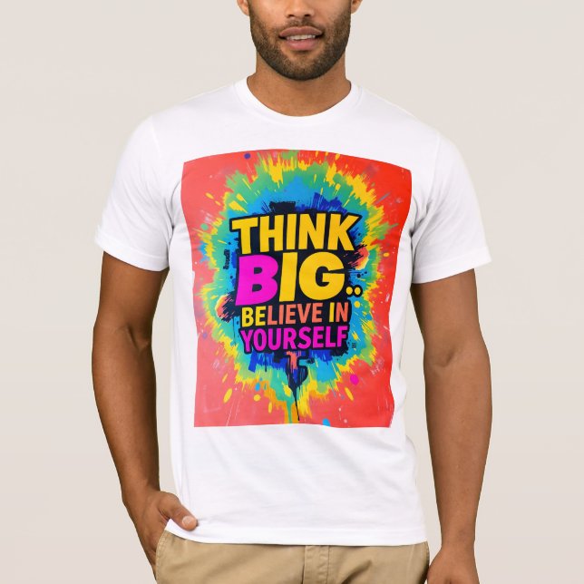 Comoda Camiseta Con Hermoso Mensaje Motivador (Anverso)