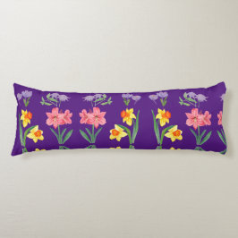 Comodidad en flor: almohada del cuerpo de diseño f