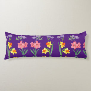 Comodidad en flor: almohada del cuerpo de diseño f