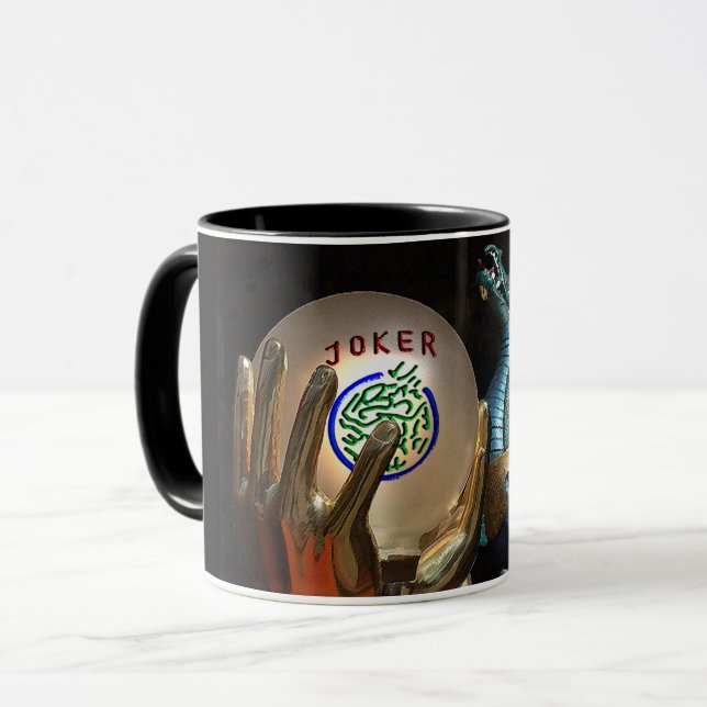 Comodín del Mah Jongg y taza del dragón (Anverso izquierdo)