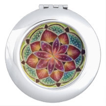 Espejo del acuerdo de la mandala de la flor
