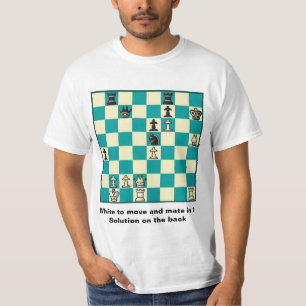 Compañero del ajedrez en 1 camiseta del valor del