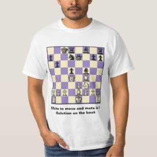 Compañero del ajedrez en 1 camiseta del valor del