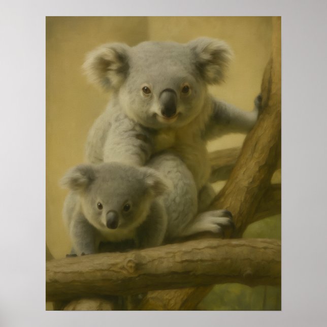 Compañeros Koala - Impresión de arte de vida silve (Frente)