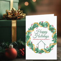 Compañía de bienes raíces Navidad personalizada do