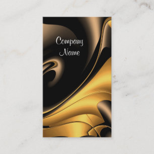 Compañía de Tarjetas de Negocios Oro Bronce Abstra