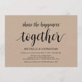 Comparte la felicidad Invitaciones de boda Elopeme
