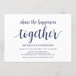 Comparte la felicidad Invitaciones de boda fuga