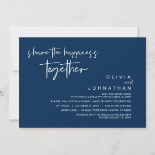Comparte la felicidad juntos, Invitación de fiesta