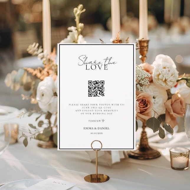 Comparte la Galería de Bodas blancos Love QR Code (Subido por el creador)