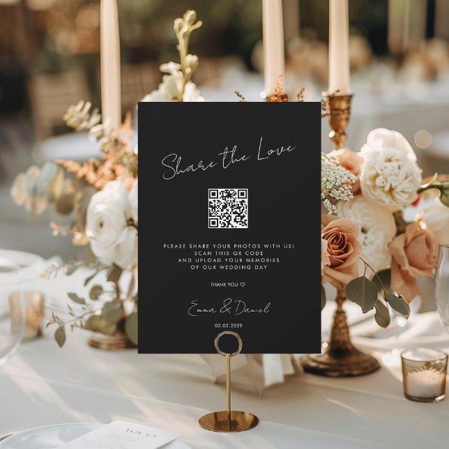 Comparte la Galería de Bodas Negros de Love QR Cod (Subido por el creador)