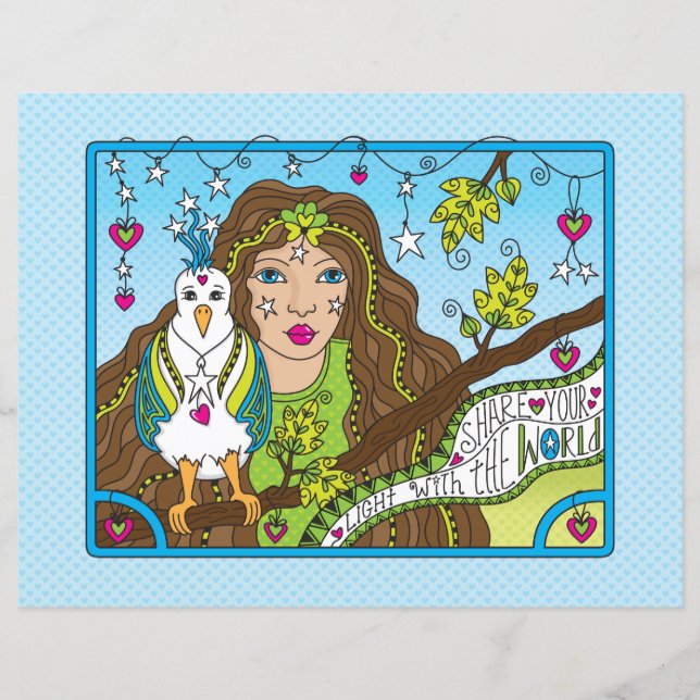 Comparte tu hoja de papel ligero de 11" x 8,5" (Anverso)