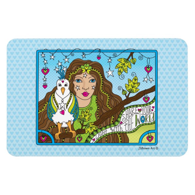 Comparte tu imán ligero-flexible de 6" x 4" (Horizontal)