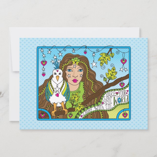 Comparte tu tarjeta ligera de 7" x 5" (Anverso)