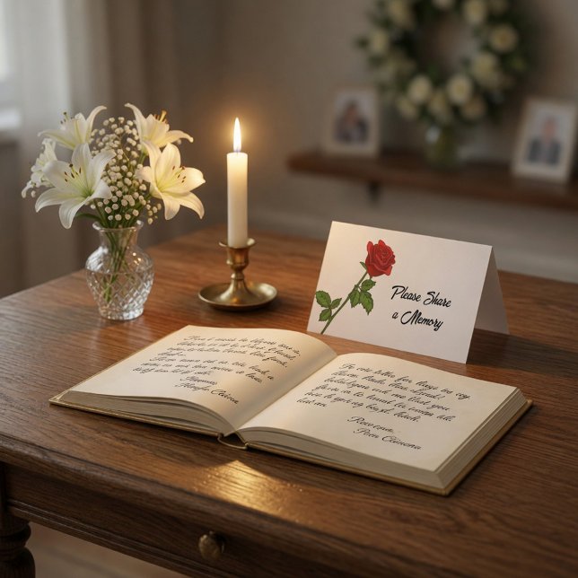 Comparte un Recuerdo Tarjeta de Mesa Personalizada (Subido por el creador)