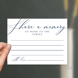 Comparte un recuerdo Tarjeta de servicio funeral c