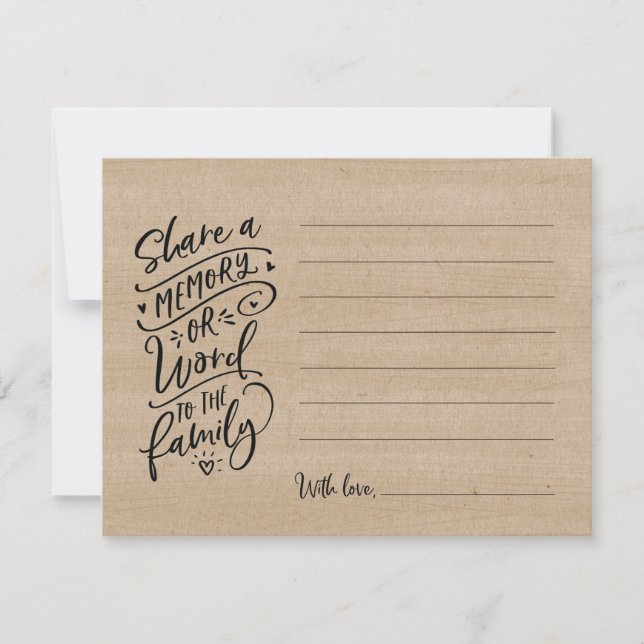 Comparte una memoria o palabra con la tarjeta de s (Anverso)