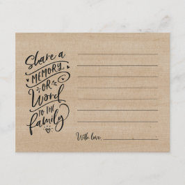 Comparte una memoria o palabra con la tarjeta de s