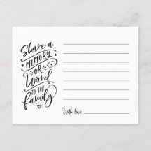 Comparte una memoria o palabra con la tarjeta de s