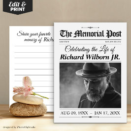 Comparte una tarjeta de recuerdo Funeral Memorándu