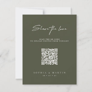 Compartir la tarjeta de gabinete de Love Dark Gree