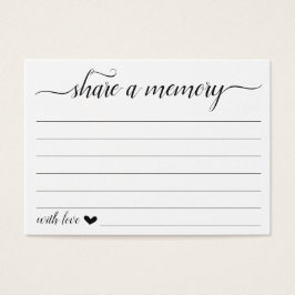 Compartir tarjetas de memoria para funeral, cumple