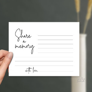 Compartir una memoria Funeral Service Tarjeta de s