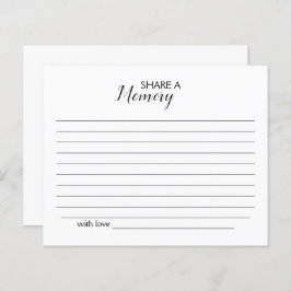 Compartir una tarjeta funeral de memoria