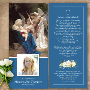 Compasión Bendición Mary Funeral Gracias Tarjeta