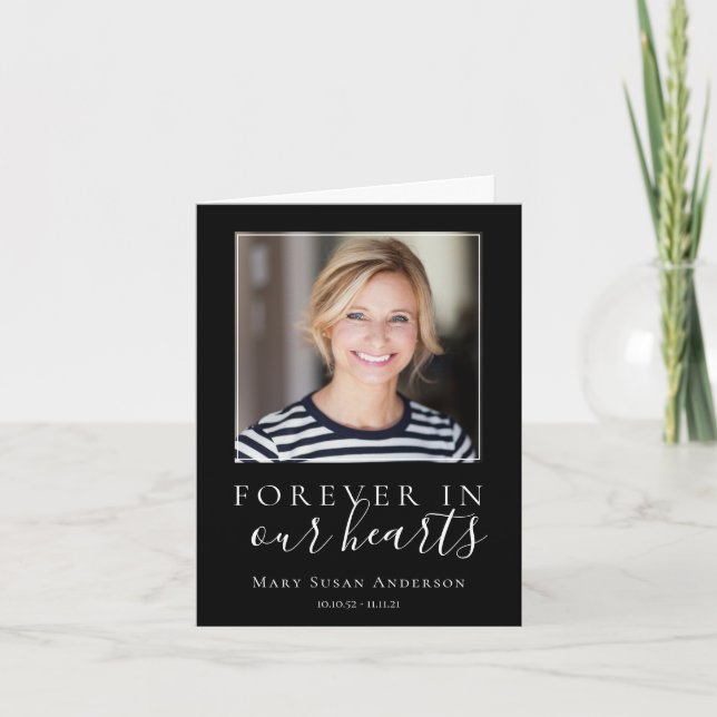 Compasión fotográfica minimalista Tarjeta de agrad (Anverso)