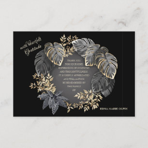 Compasión Gracias Con Tarjeta De Hojas