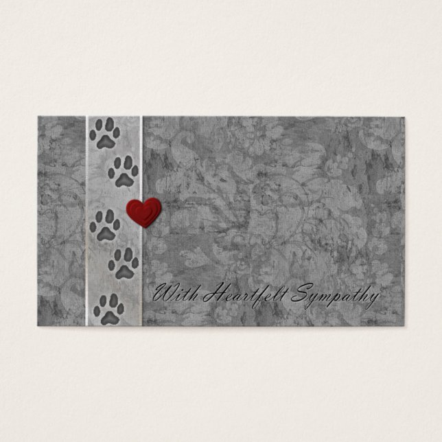 Compasión por la pérdida de mascota (Frente)