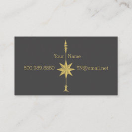 Compass Rosa Gold Arrow Tarjetas Business