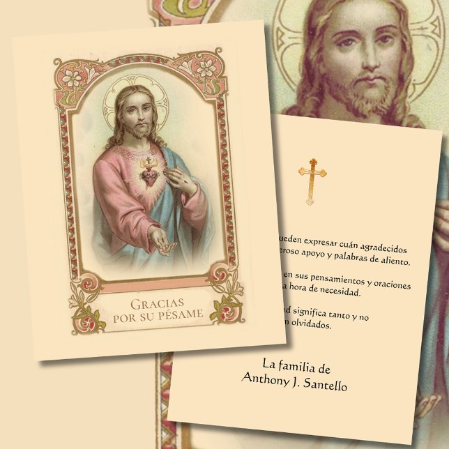 Compatía funeraria española Tarjeta santa gracias (Subido por el creador)