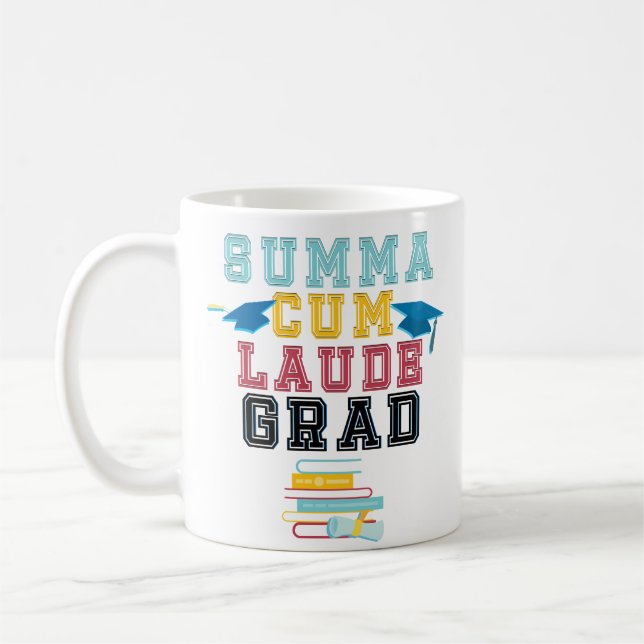Compendio orgulloso cum la taza de café de la (Izquierda)