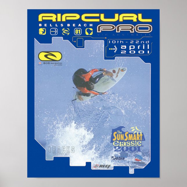 Competencia de surf Ripcurl Pro poster de arte mur (Frente)