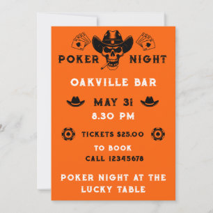 Competencia nocturna de póker