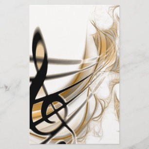 Complejo accesorio de diseño de hojas de música cl