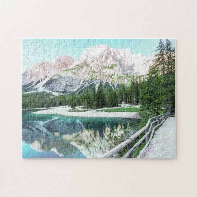 Complejo de arte de montaña Lake Scenles Puzzles J (Horizontal)