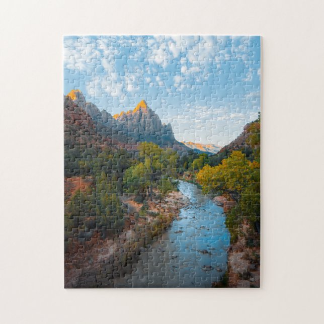 Complejo de arte de montaña River Scenles Puzzles  (Vertical)